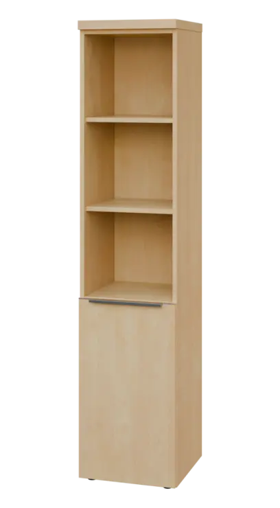 SIN 5 - 4DN3 kancelářská skříň, 1-dveřová/nika, levá, 1820x400x400, bříza světlá SIN 5 - 4DN3 kancelářská skříň, 1-dveřová/nika, levá, 1820x400x400, bříza světlá